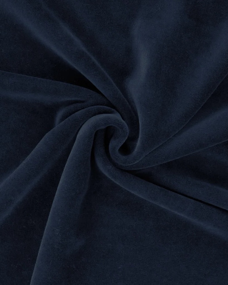 Velour fabric - blue
