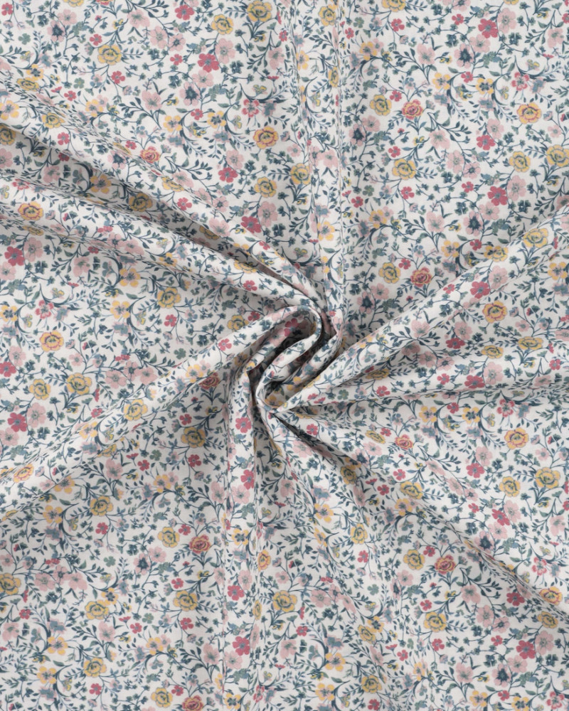 Cotton voile with flower...