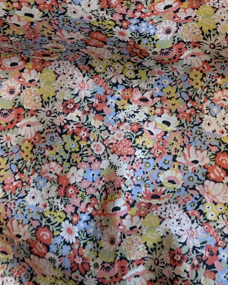 Baby bedlinen with Liberty...