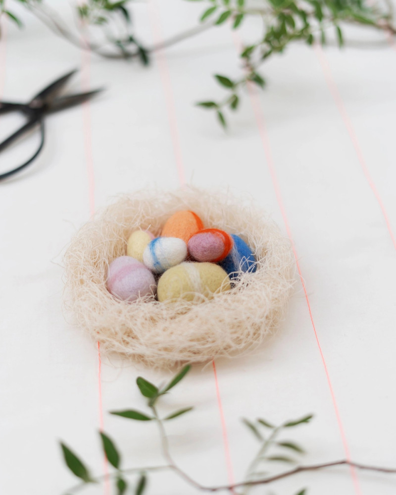Easter or spring nest with...
