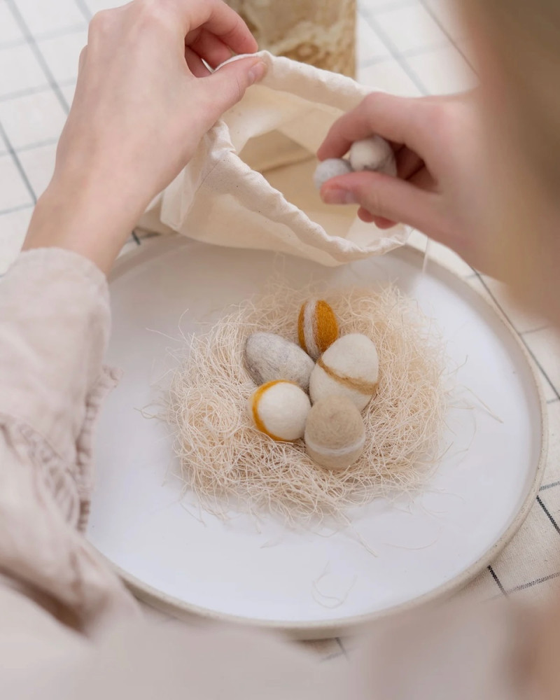 Easter or spring nest with...