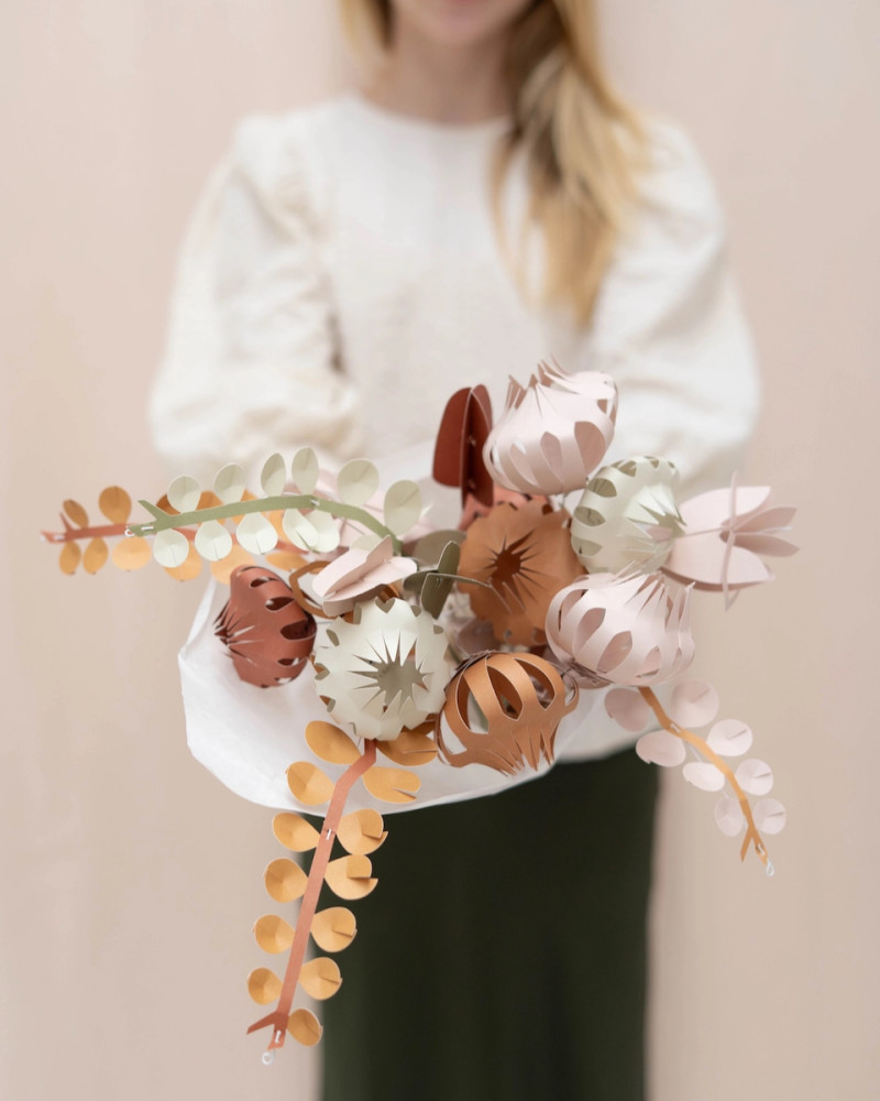 DIY 12 papir engblomster –...