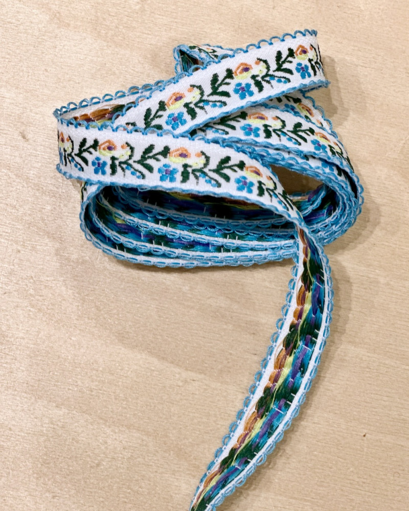 Embroidered webbing  2 cm...