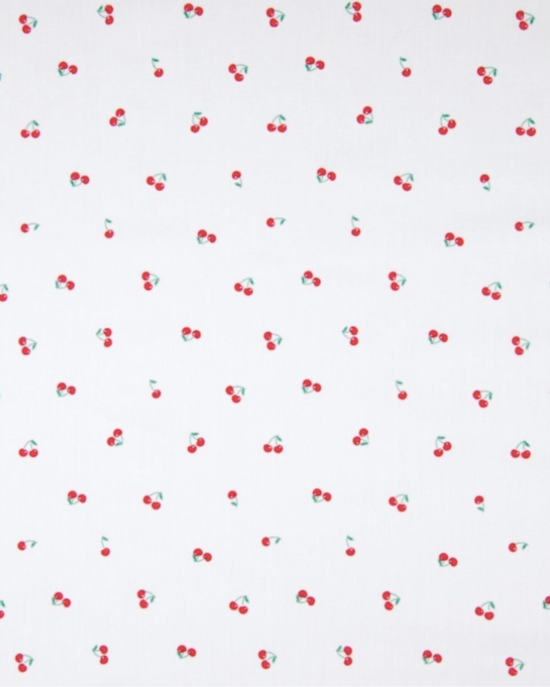 Cotton poplin with cherries...