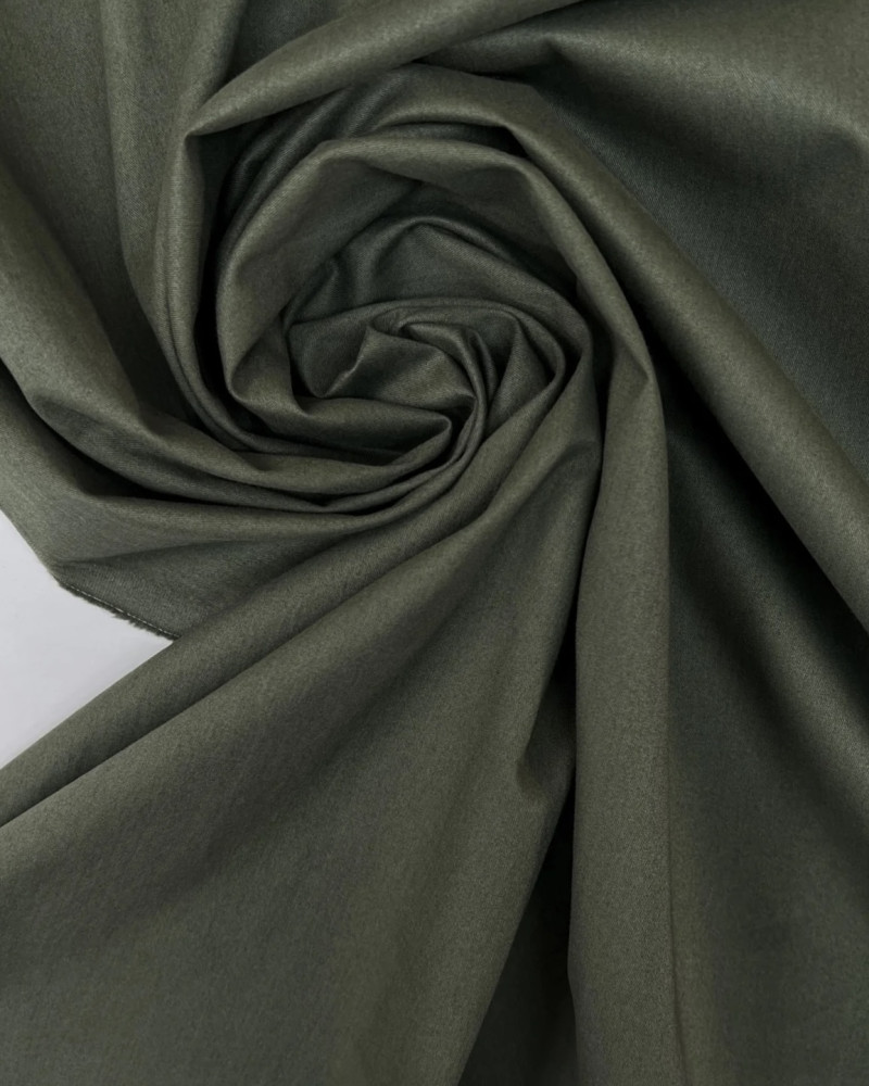 Deadstock bomuld twill - grøn