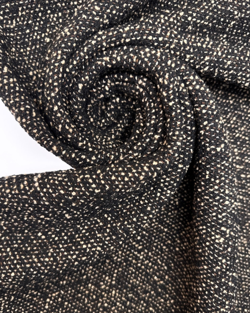 Deadstock bouclé med uld -...