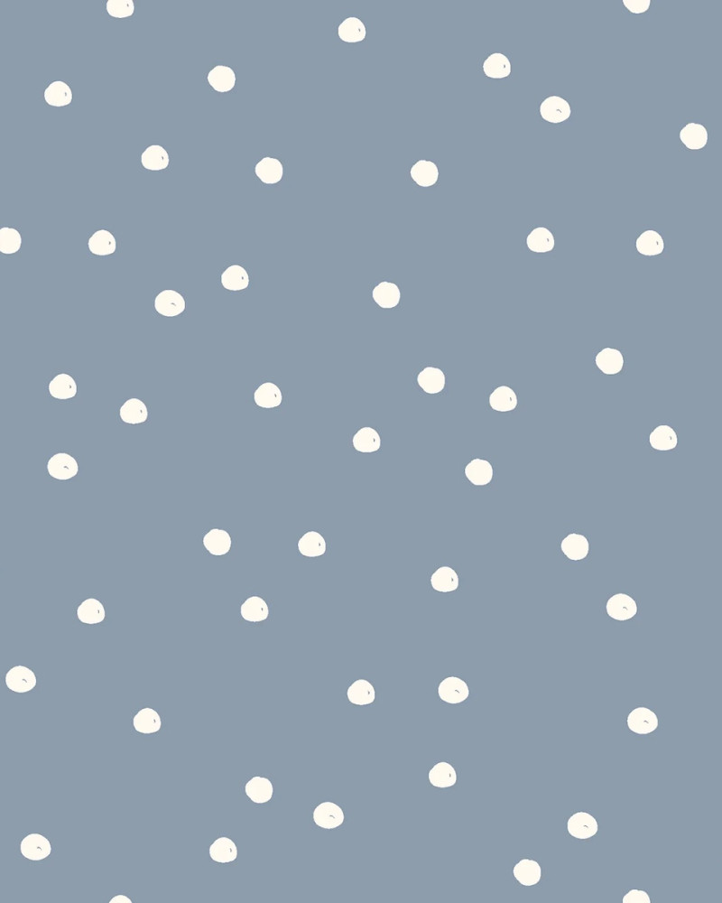 Waterproof fabric - dot blue