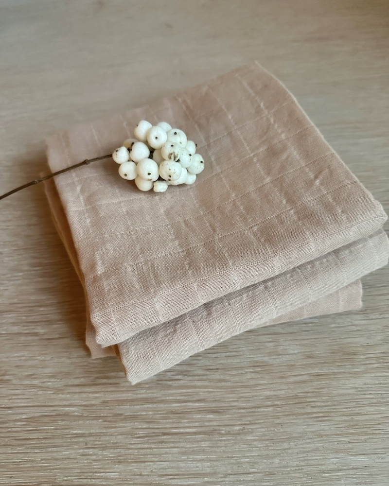 Soft organic muslin cloths...