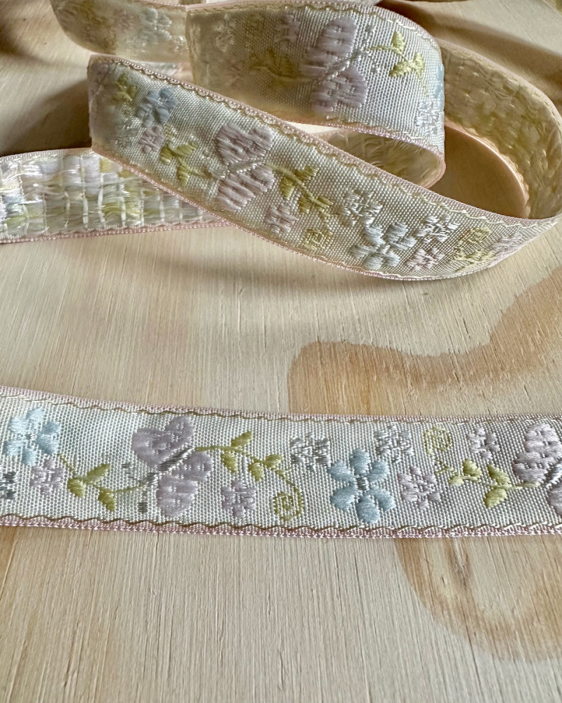 Embroidered webbing  2 cm -...