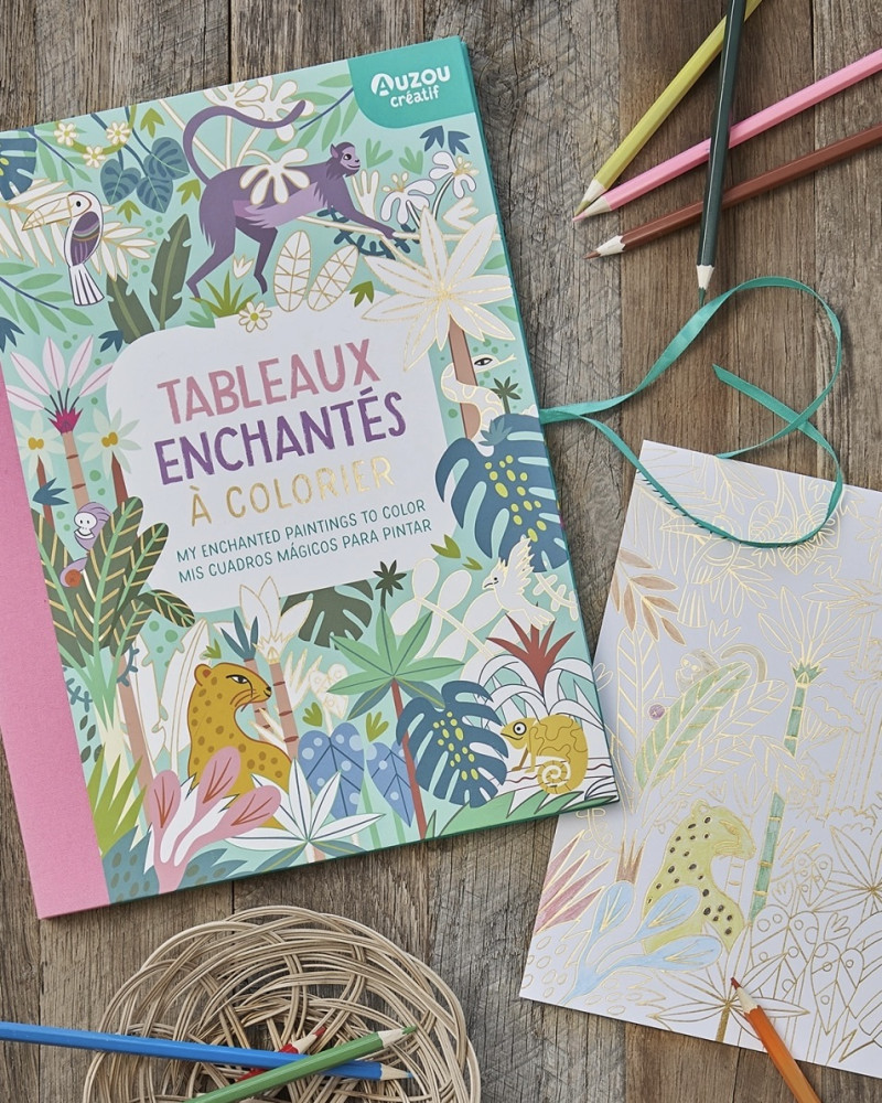 Colouring book enchanted...