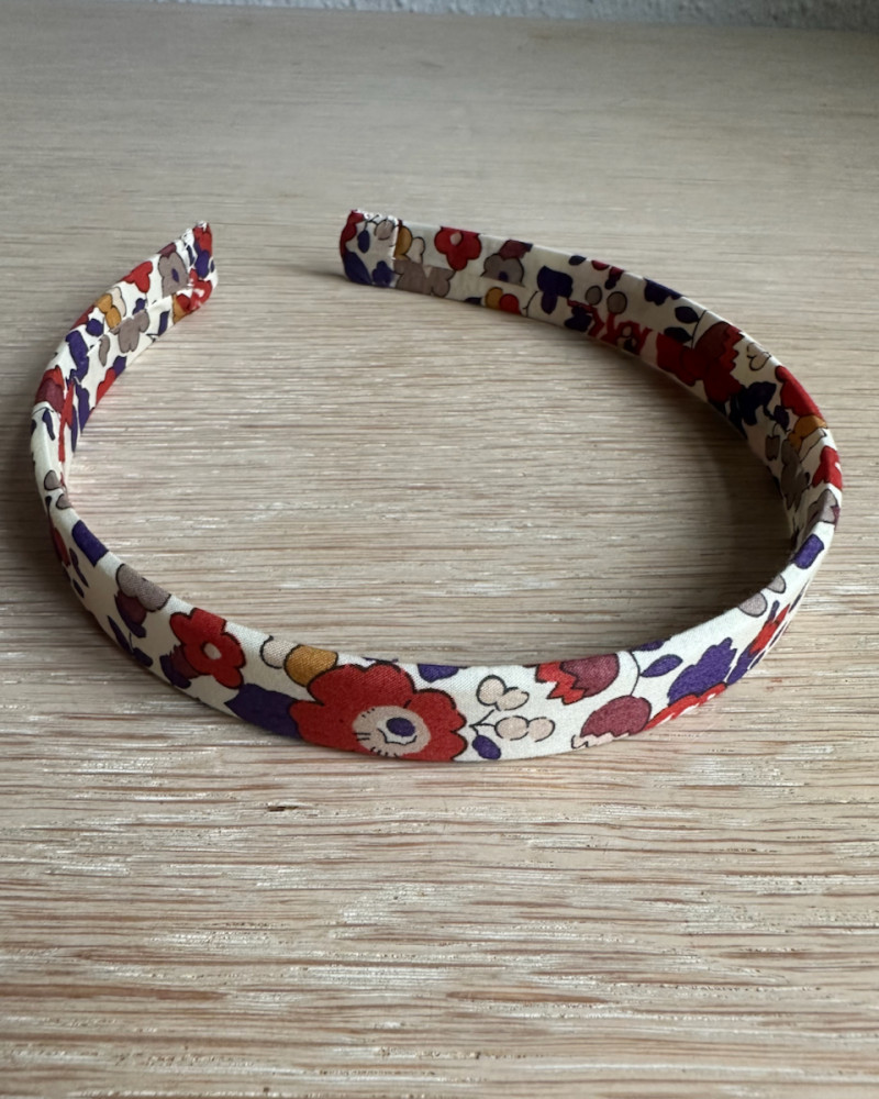 Headband made with Liberty"...