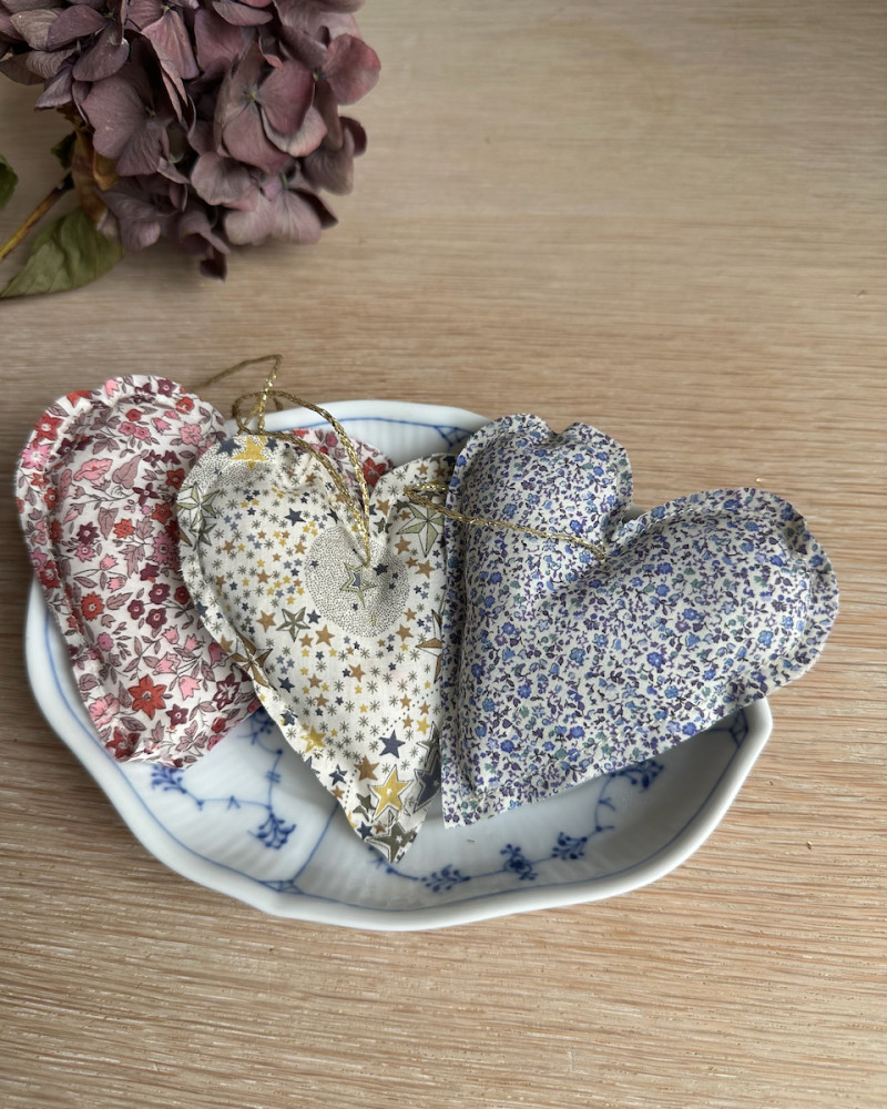 Julepynt 3 stk. hjerte i...