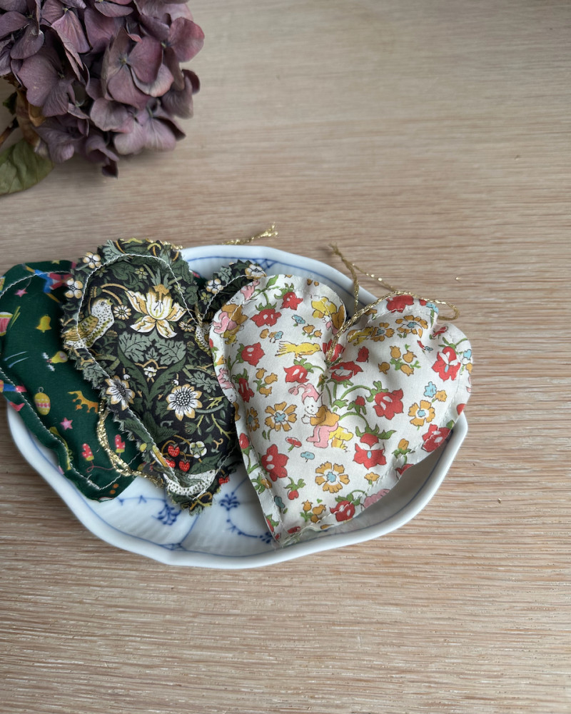 Julepynt 3 stk. hjerte i...