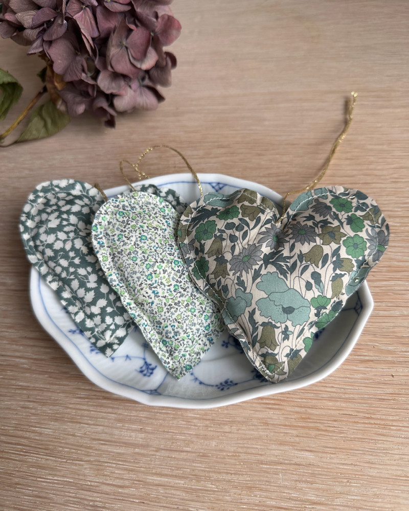 Julepynt 3 stk. hjerte i...