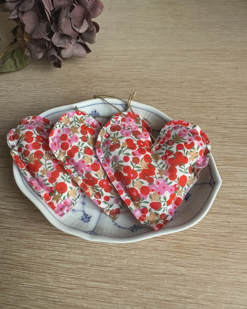 Julepynt 3 stk. hjerte i...