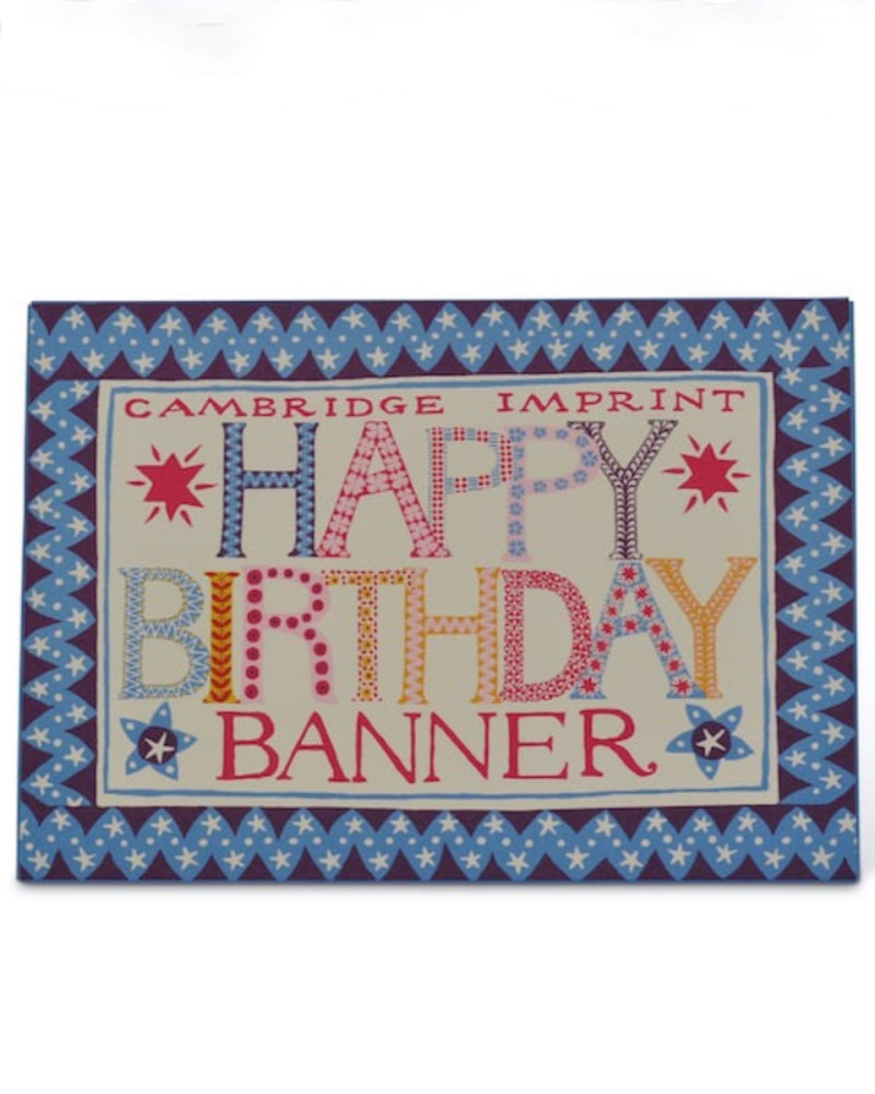 DIY banner "Happy Birthday"