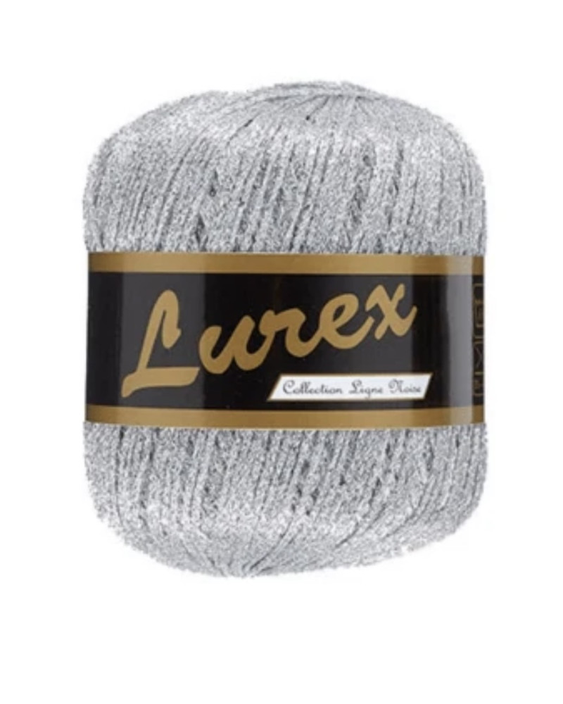 Garn lurex  - sølv 01