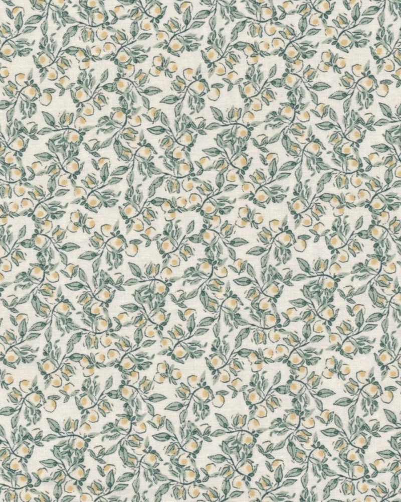 Oilcloth fabric Lemon - creme