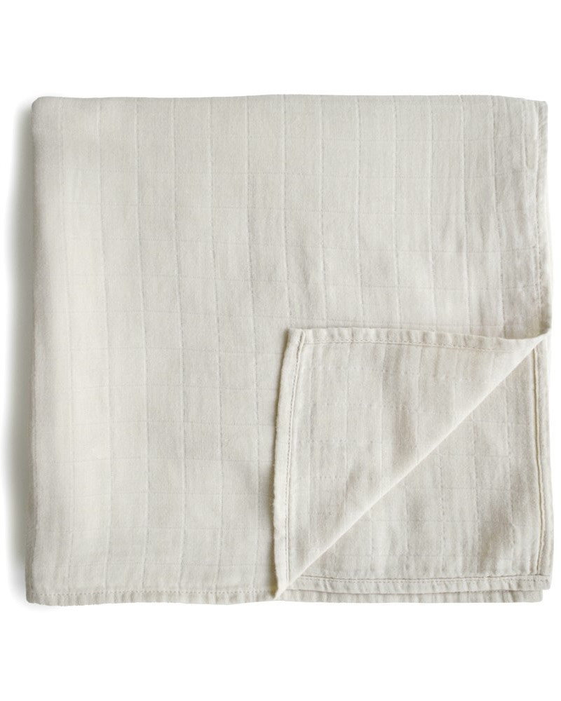 Stort svøb Mushie - Fog