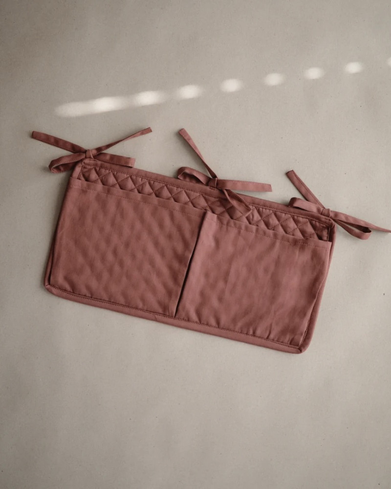 Crib pocket Mushie - cognac