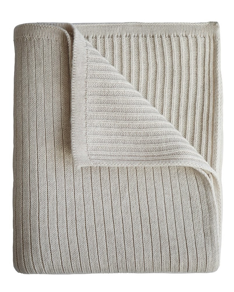 Knitted baby blanket Mushie...