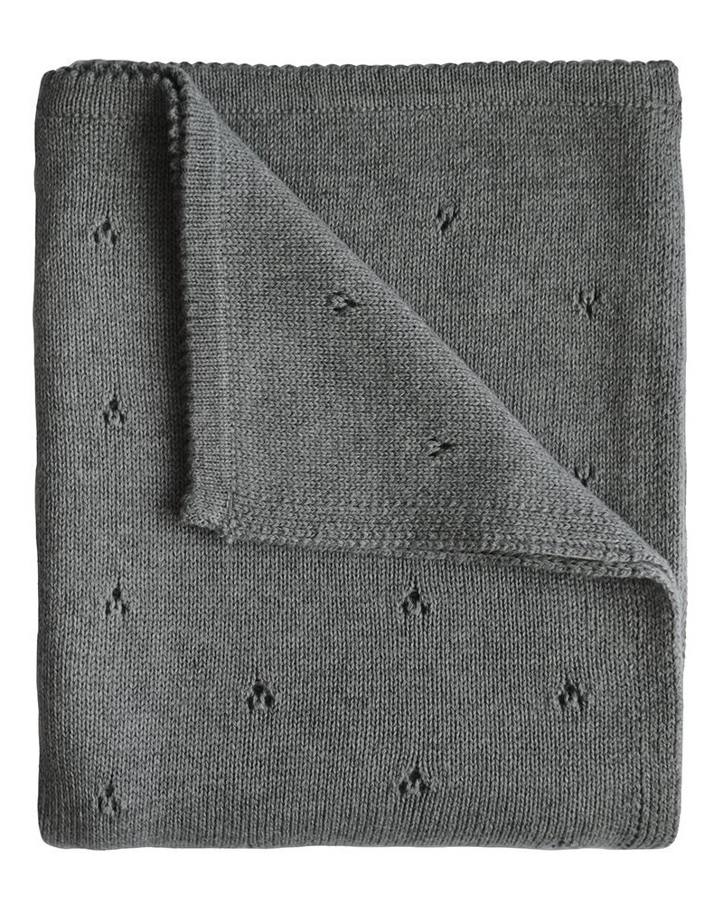 Knitted baby blanket Mushie...