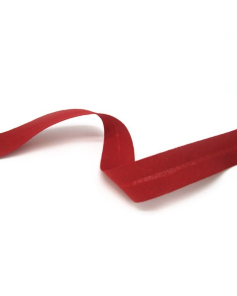 Bias tape 2 cm cotton - red