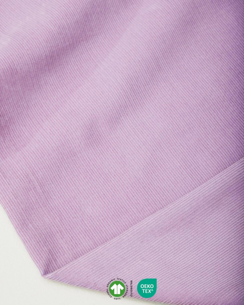 Organic needlecord fabric -...