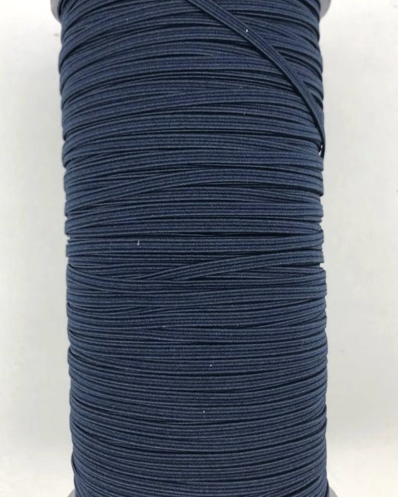 Farvet elastik flad 3 mm -...