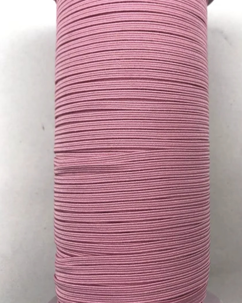 Flat elastic band 3 mm - pink