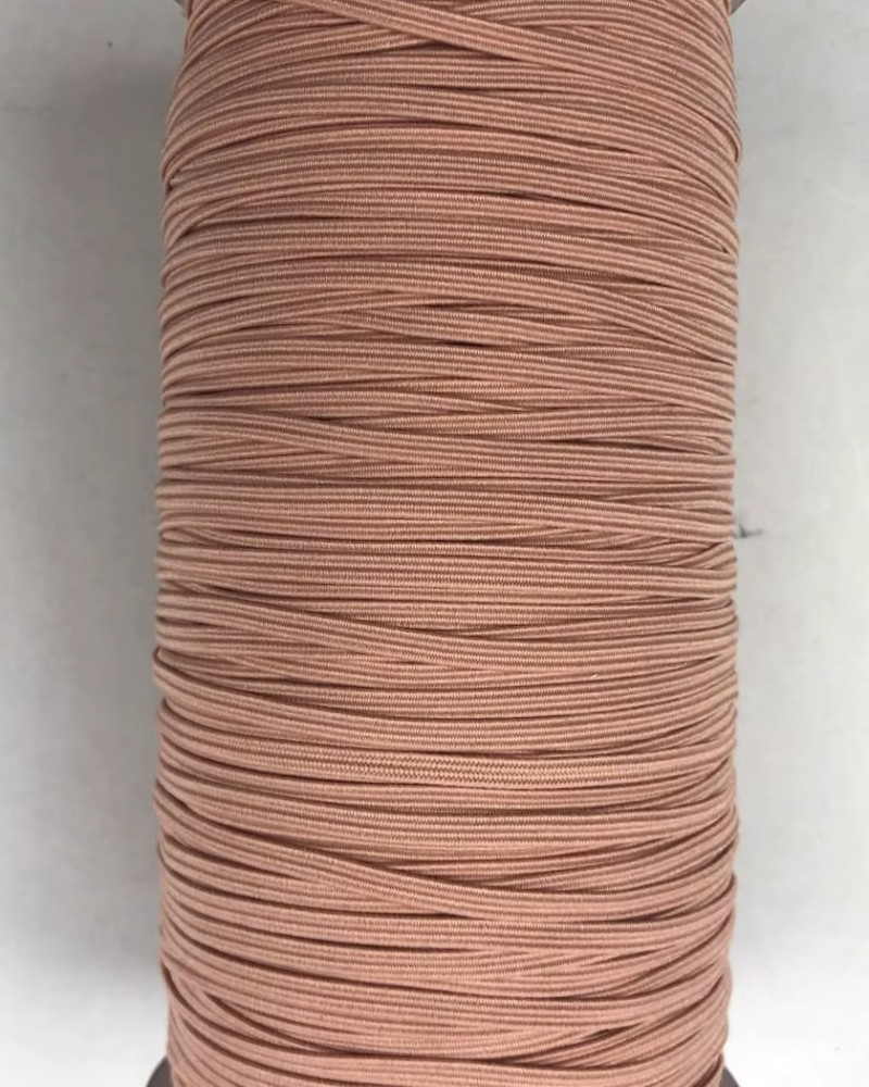 Flat elastic band 3 mm - rosa