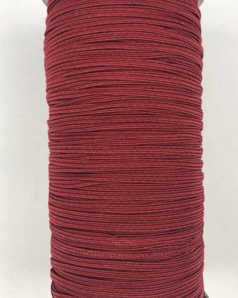 Farvet elastik flad 3 mm -...