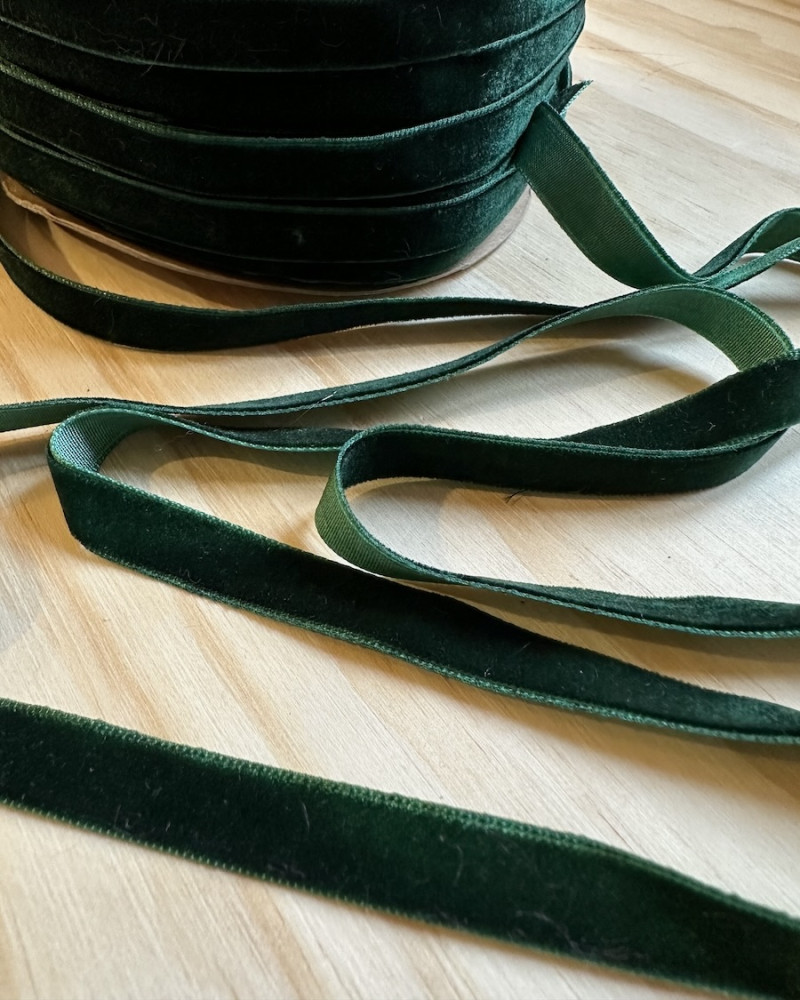 Velourbånd 1 cm bred -...