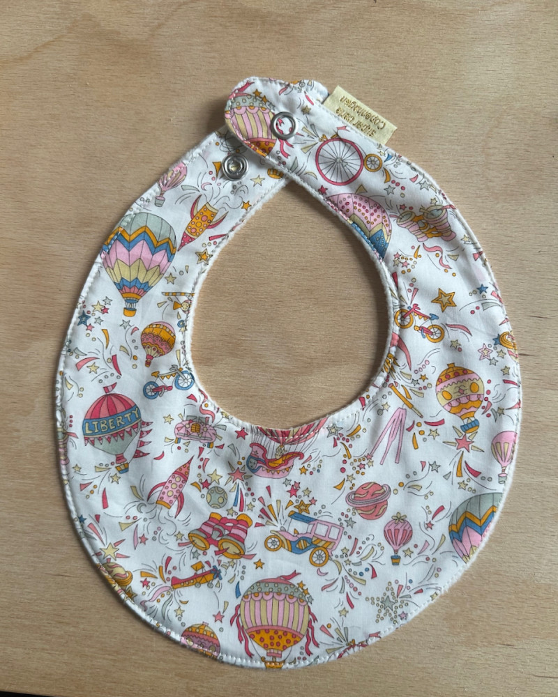 Bib made with Liberty - Sky...