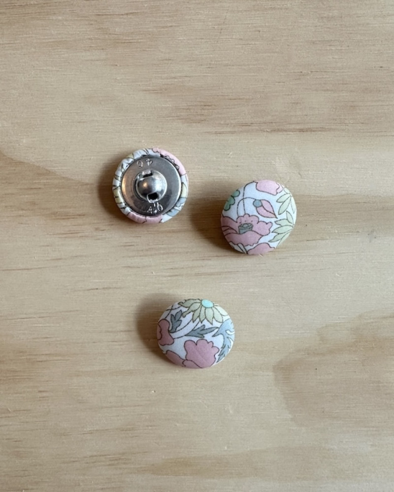 Fabric button Liberty Poppy...