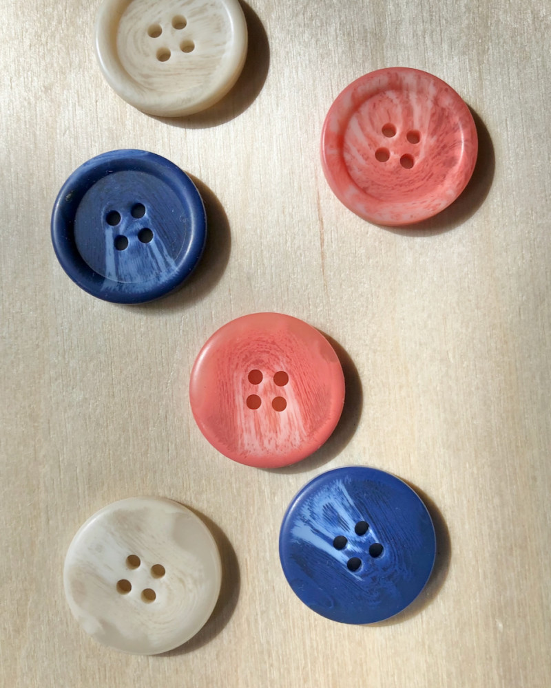 Knapresin 25 mm - blue