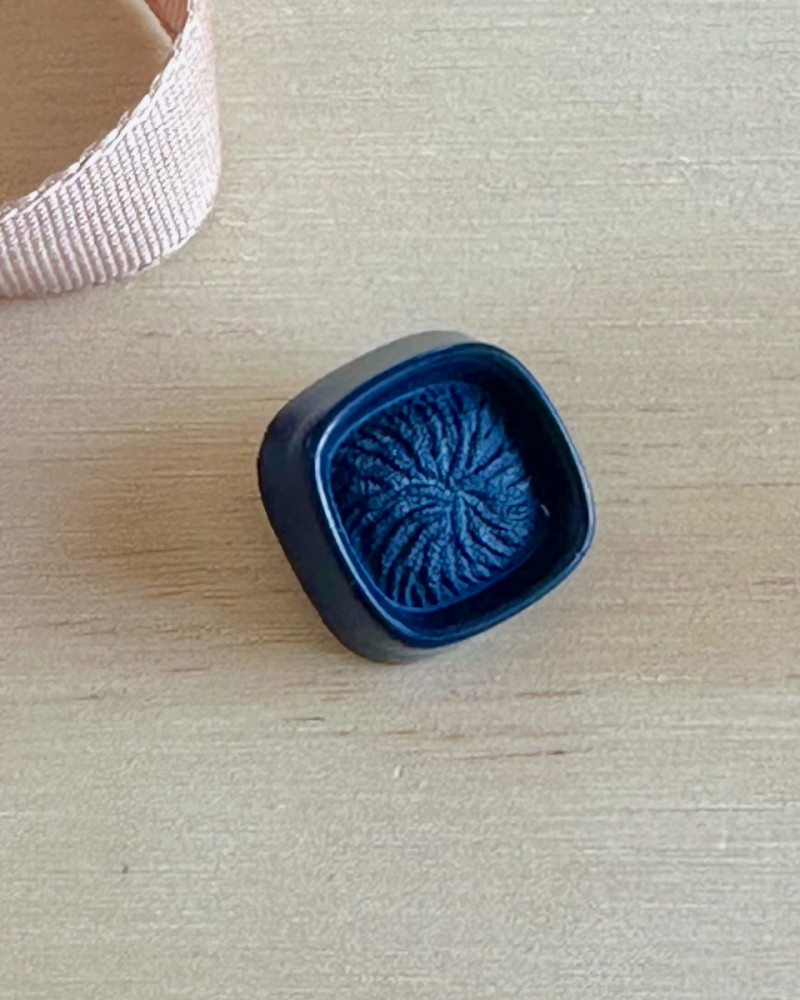 Vintage plast knap dyb -...