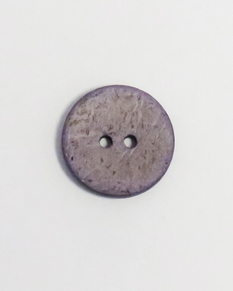 Knap kokos 15 mm - grårosa