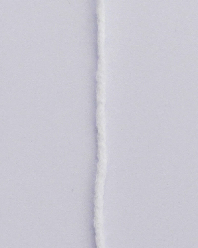 Soft round elastic - white