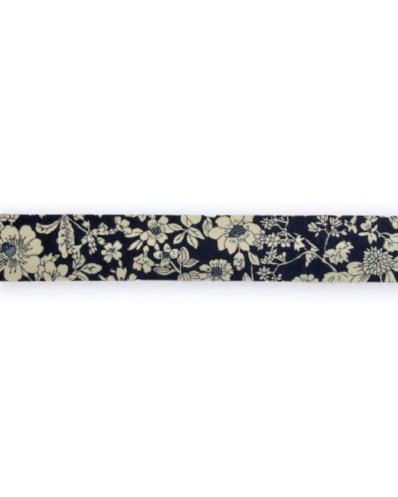 Bias binding floral - dark...