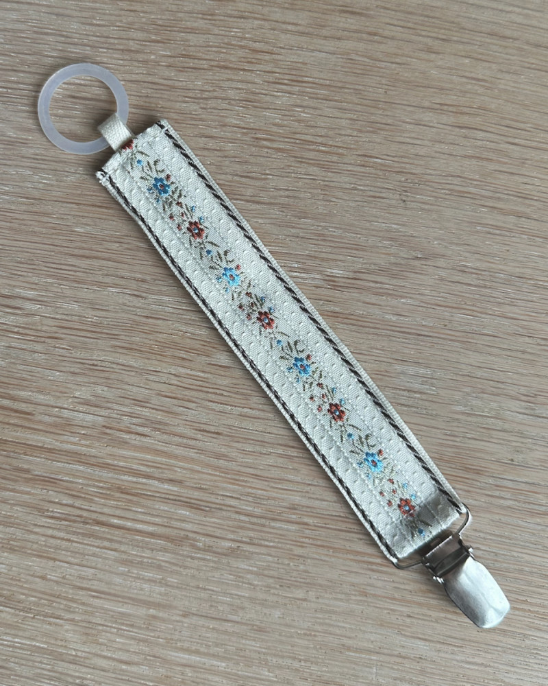 Pacifier Clip embroidered...