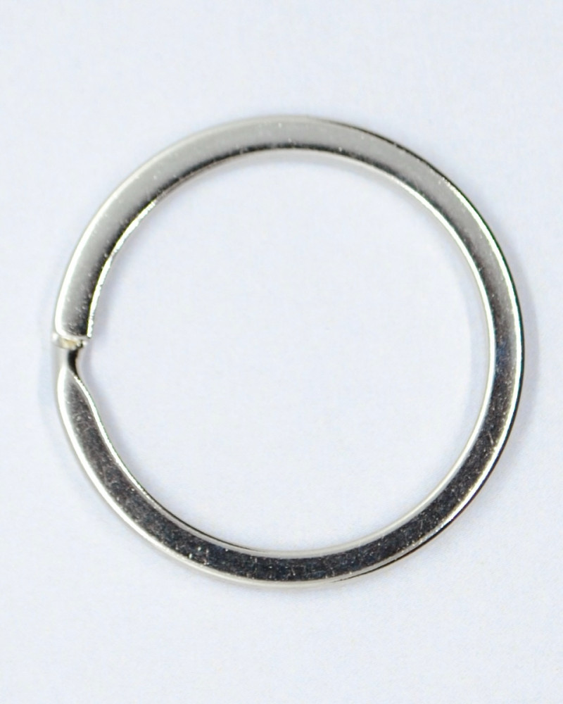 Key ring flat metal - 35 mm