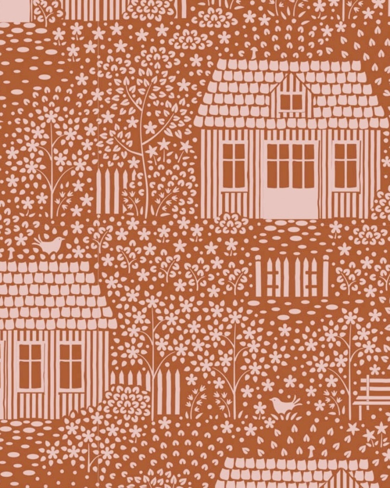 Tilda patchwork bomuld - rød