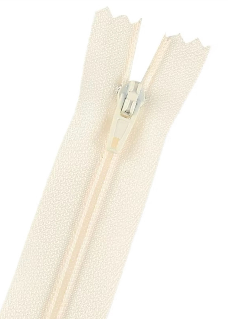 Zipper closed-end - pearl...