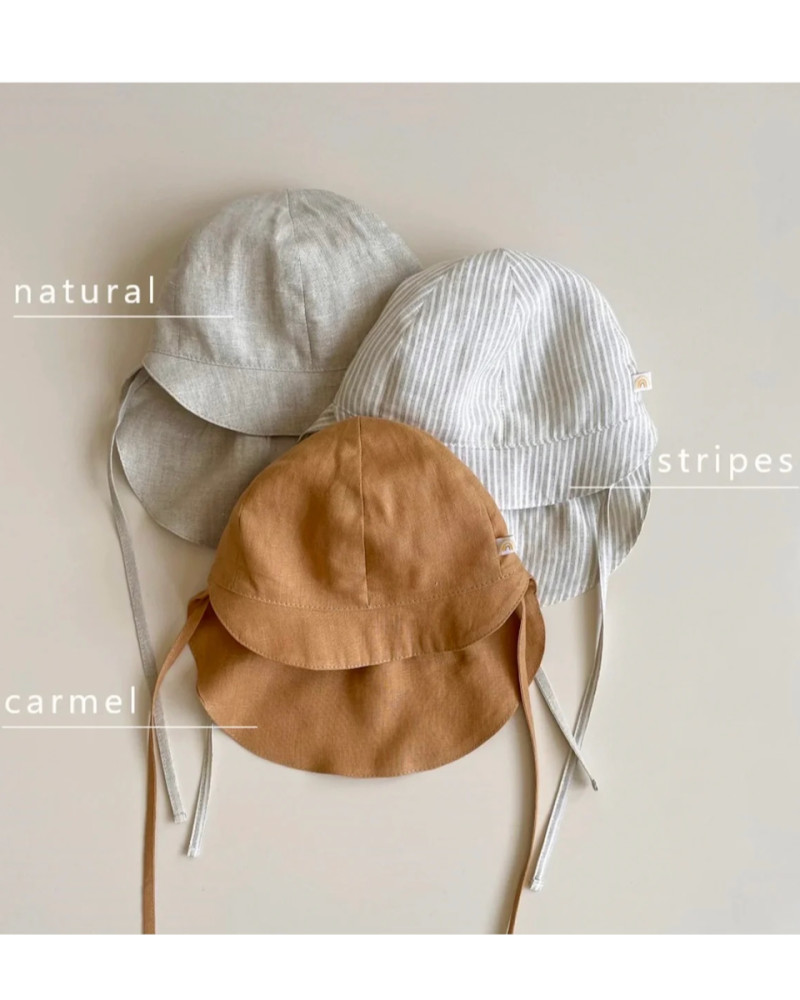 Sun hat organic linen...