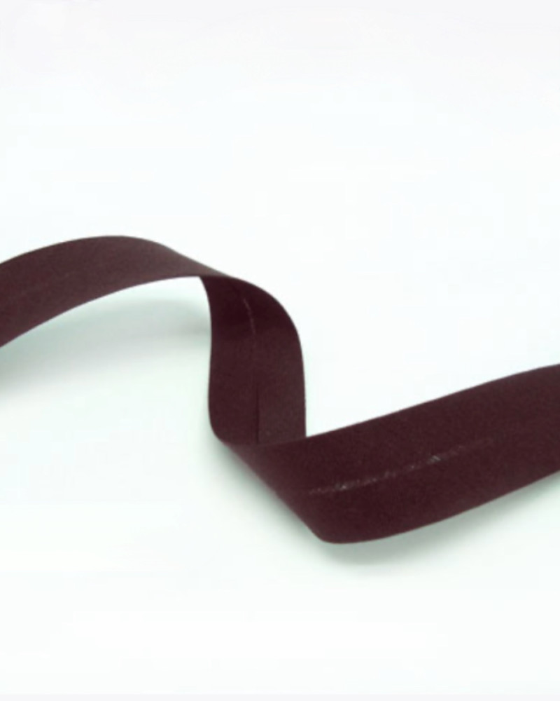 Bias tape 3 cm cotton - brown