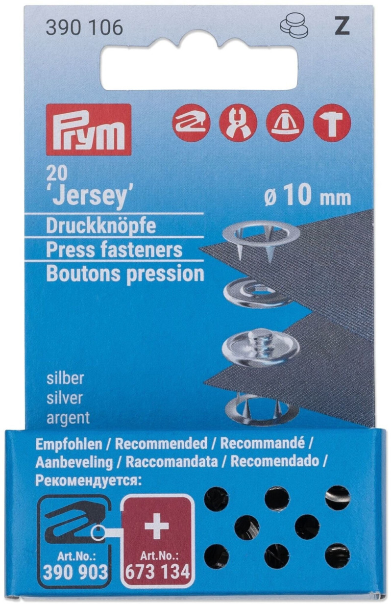 Trykknapper Prym jersey 20...
