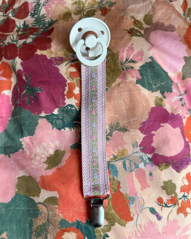 Pacifier Clip embroidered...