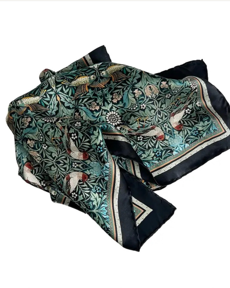 William Morris silk scarf...