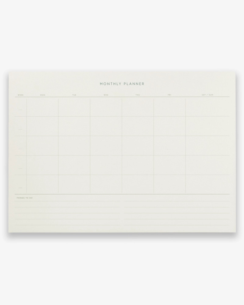 Monthly Planner notepad...